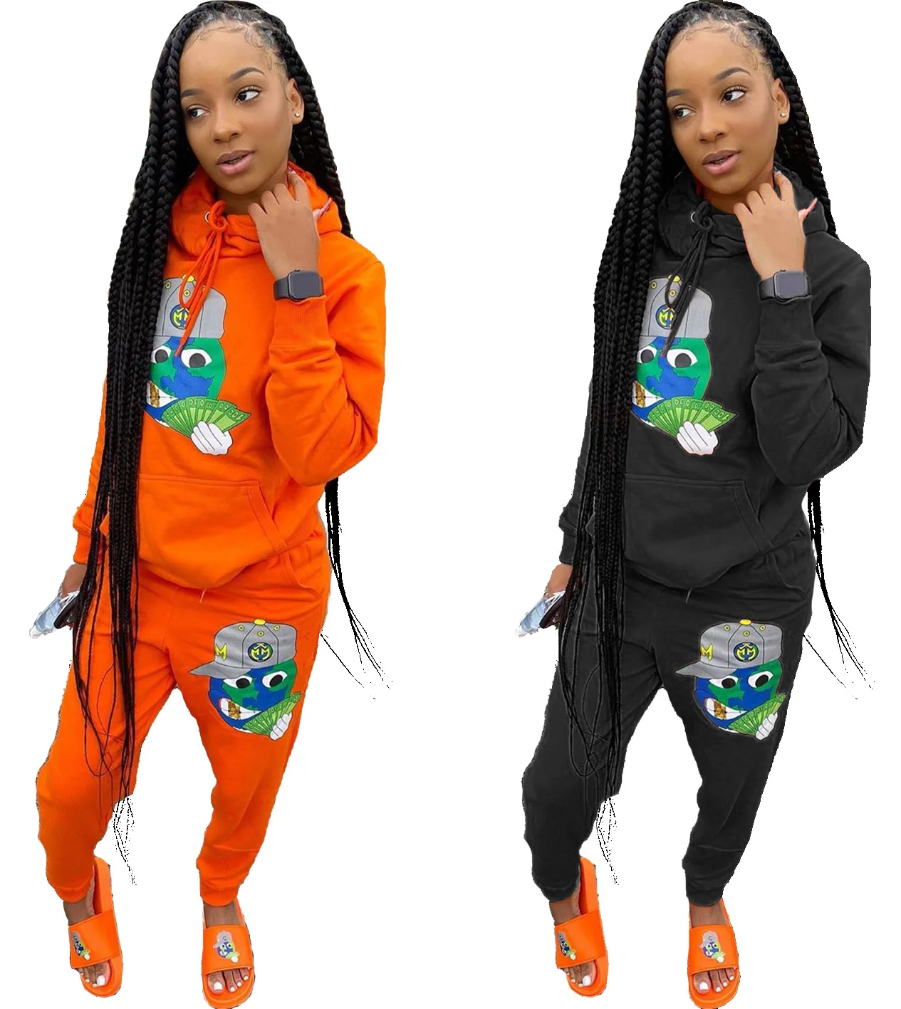 

Fashion Sexy Street Casual Sports Style Printed Two-Piece Suit