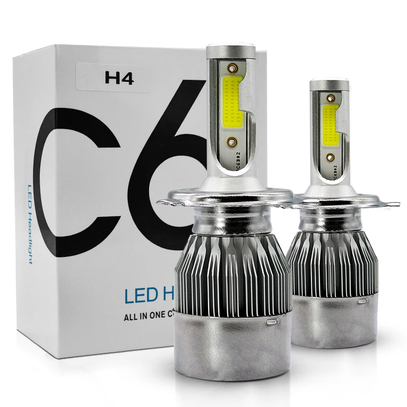 Wholesale LED Car light Bulb 12V COB H1 H3 9005 HB3 9006 HB4 9004 9007 H27 881 H13  H7 LED H4 C6 H11 LED Headlight Bulb