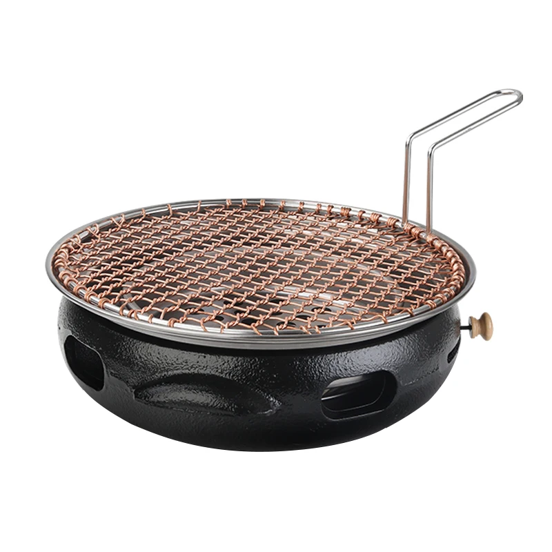 

WINSHIK Commercial indoor table top cast iron charcoal barbecue grill restaurant bbq Outdoor grill