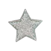 Wholesale custom factory made pentacle shape add glitter lapel pin