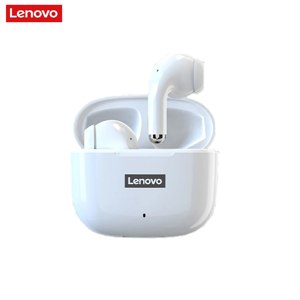 

Original Lenovo Lp40 V5.0 Earbuds Wireless Charging Box 9D Stereo Waterproof Headsets With Noise Cancelling TWS Earphones