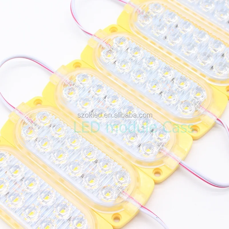 

Amber smd 2835 led module korea IP65 waterproof holiday lights 10533 car side light 24v 12v Yellow led flashing module