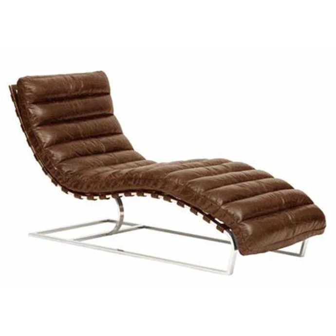 Oviedo Leather Chaise Lounge Chair For Living Room Buy Vintage
