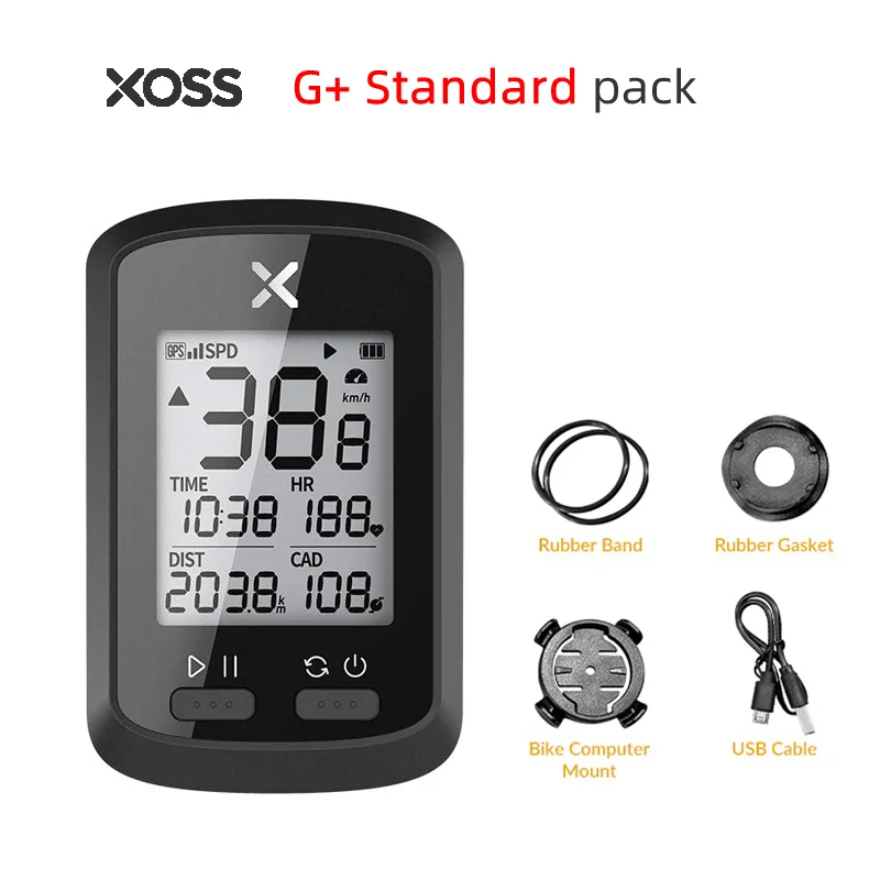 

XOSS G+ computer cycling for Road Bike MTB Waterproof ANT+ with Cadence Speed HRM bicycle computer wireless