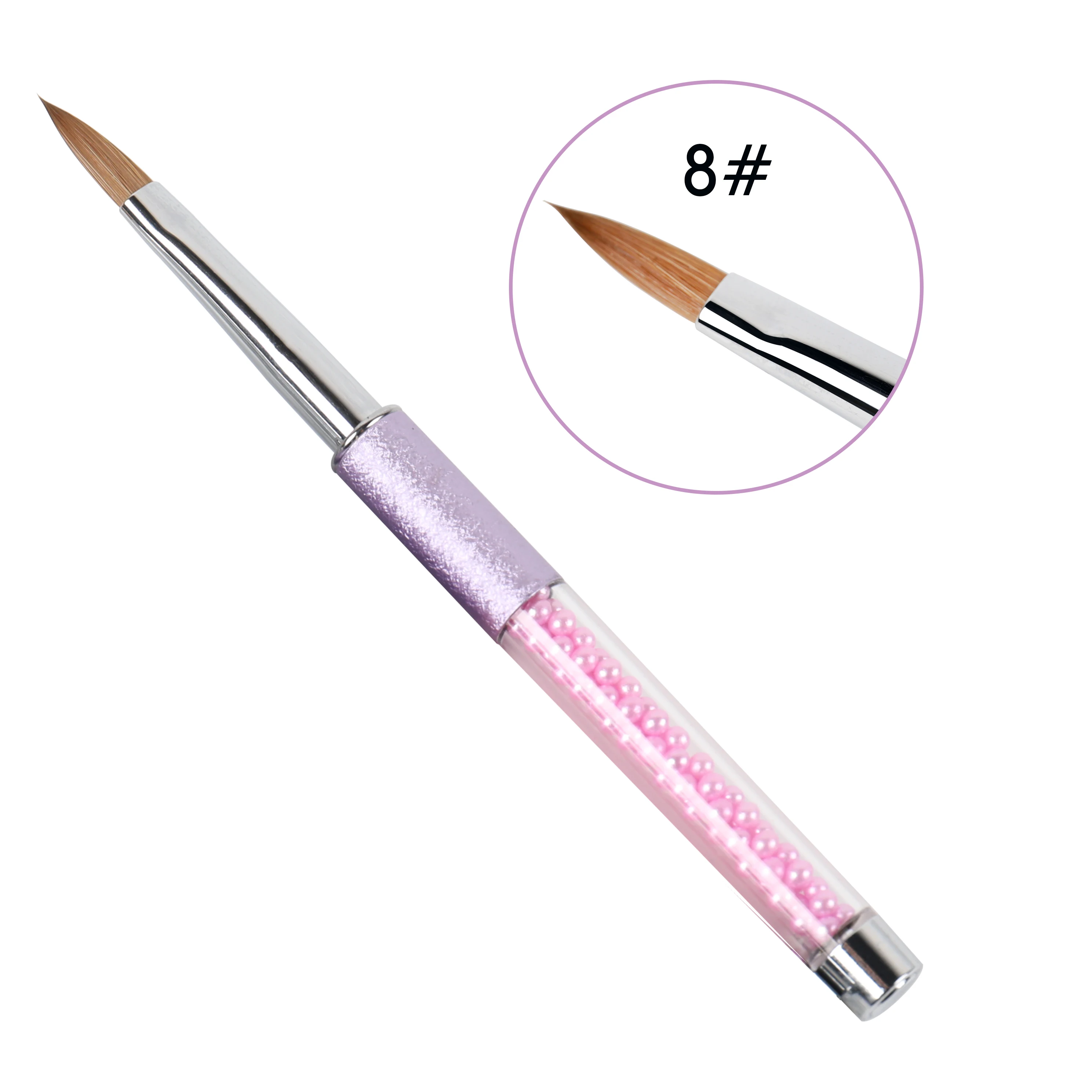 

Ananya 2020 New Arrival Pure Kolinsky Hair Wrinkle Handle Beauty Acrylic Brush, Colors