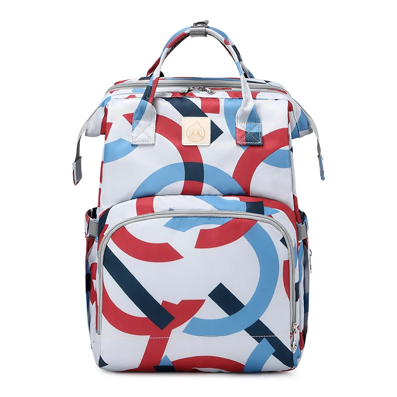 

2021 new custom crib mommy bag 2 in 1 large capacity portable mother and baby diaper bag