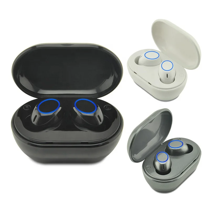 

New Arrival A2 Truely Bass Ear Pods Wireless Earbuds Small Truly Headphones with Charging Case, Black,white,gray