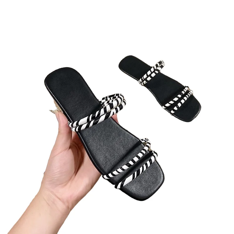 

New European And American Flats Slippers For Women Sexy Women Sandals 2021