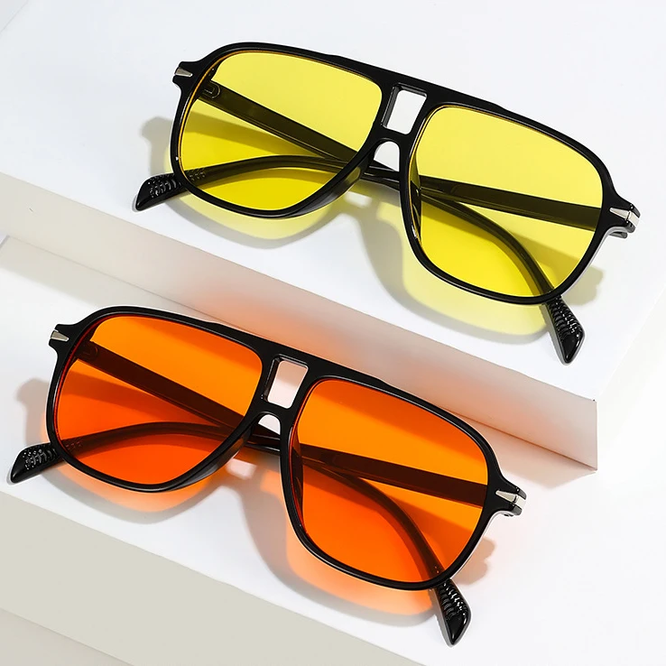 

Twooo 40091 New Fashion Colorful Double Bridge Custom Shades Sunglasses Women