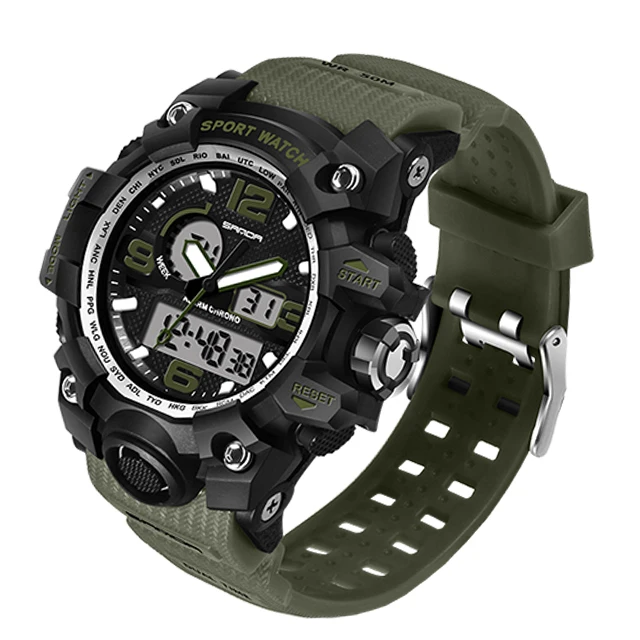 

SANDA 842 Design Women Watches Sports Military Waterproof Watch Analog Digital Watch Ladies Clock Casual Relogio Feminino