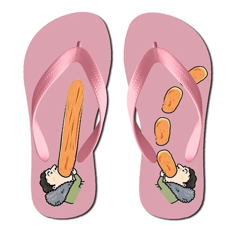 custom pvc slipper wedding flipflops women print