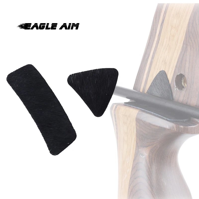 

Recurve Bow Adhesive Patch Calf Hair Fur Arrow Rest for Hunting Archery