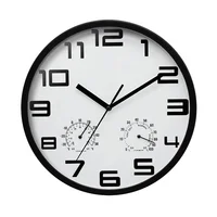 

Amazon Hot Selling Fashion style Wall Clock Temperature and humidity clock Home decoration clock