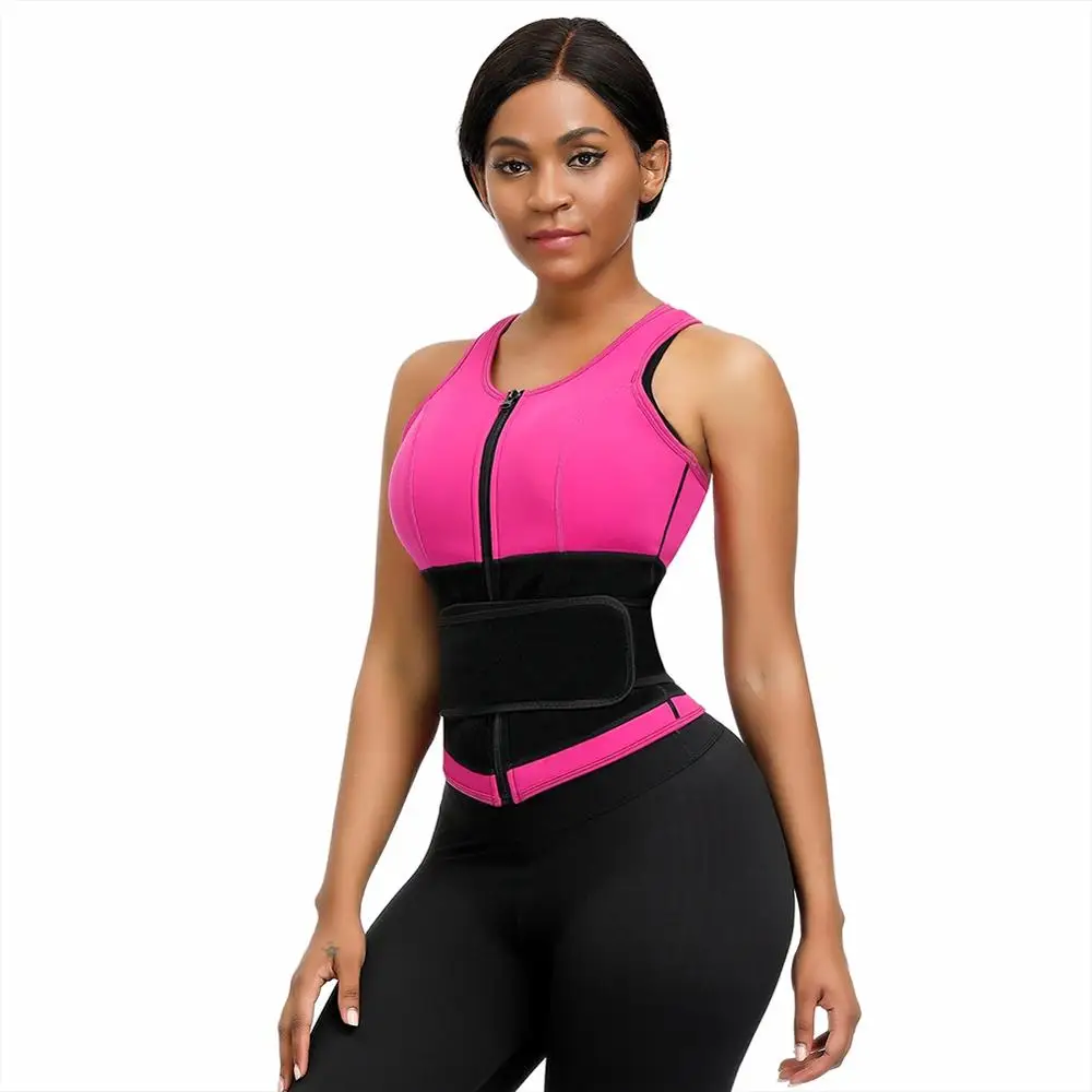 
Custom Logo Zipper Closure Shapes Your Waistline Neoprene Waisit Shaper 