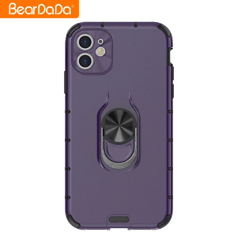 

Shockproof Ring Holder Ultra Thin Phone Case for Iphone 11 Back Cover