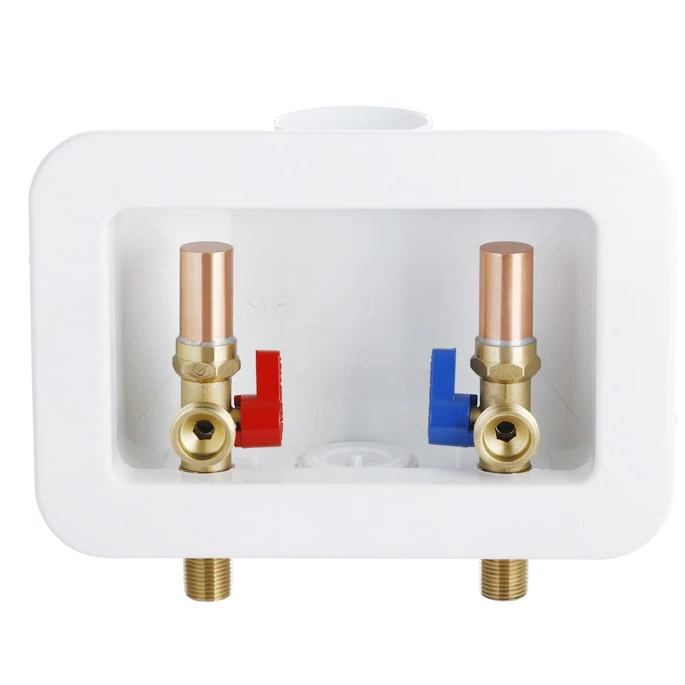 
washing stop valve with water hammer arrestor with outlet box,complete set ,China manufacturer 