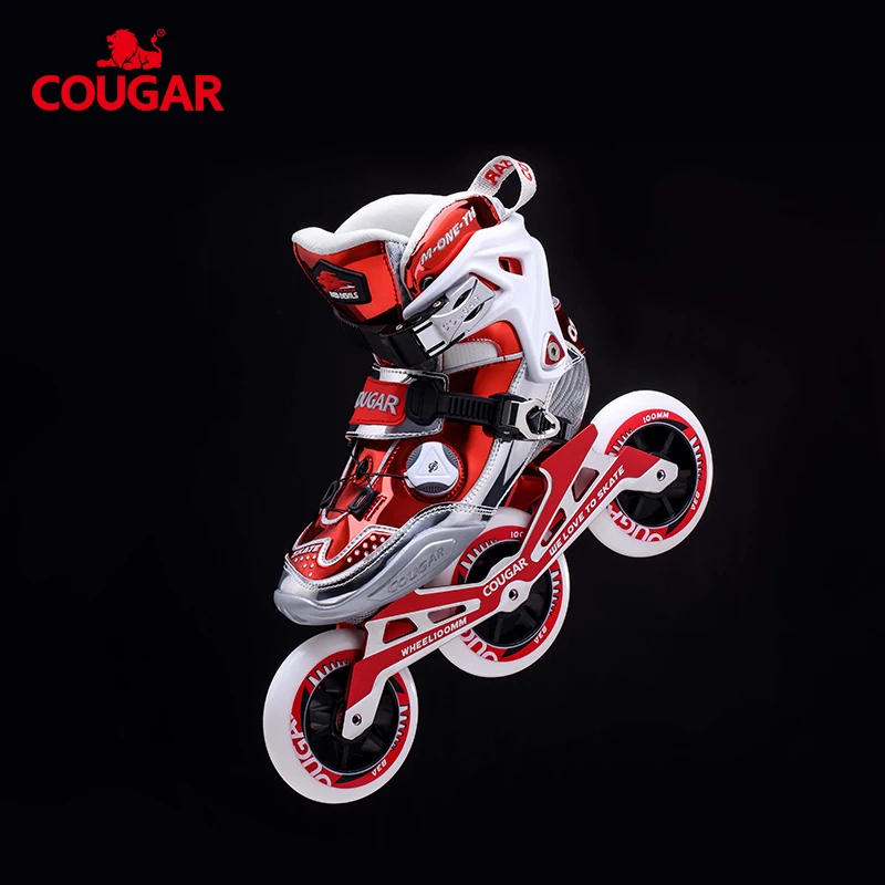 

factory hand made 3 big wheels 90mm adjustable kids slalom carbon fiber skates, Black yellow/blue orange/rose green