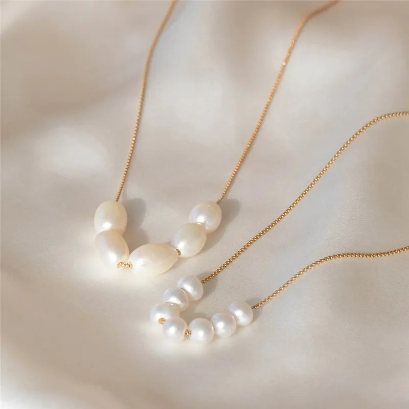 

2022 fashion pendant dangle necklace charming elegant vintage pearl pendant necklace