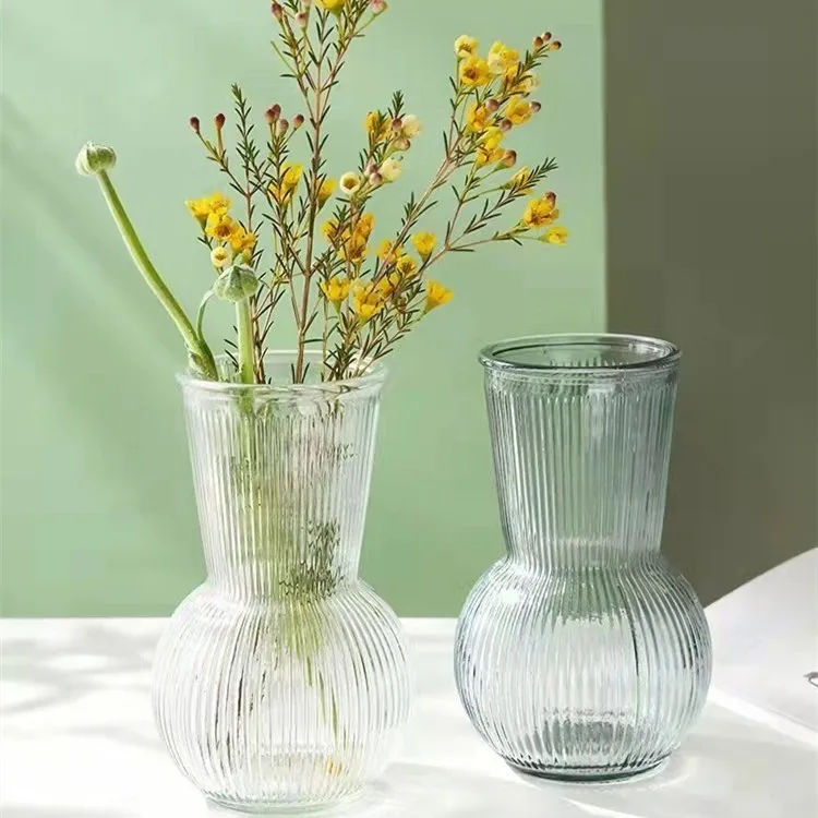 

Wholesale Nordic Simple Glass Vase Creative Decoration Furniture Flower Hydroponic Creative Decoration