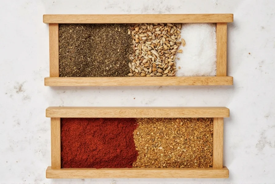 Common spices used in pickling such as mustard seeds, dill, and bay leaves