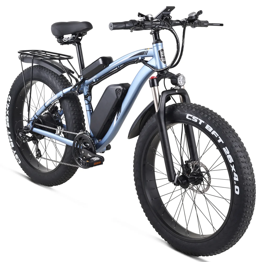 

Ready To Ship Cheap 48V 1000w 15Ah Rear hydraulic disk brake 26 Inch Fat Tyre Electric Bike With Pedal Assist System