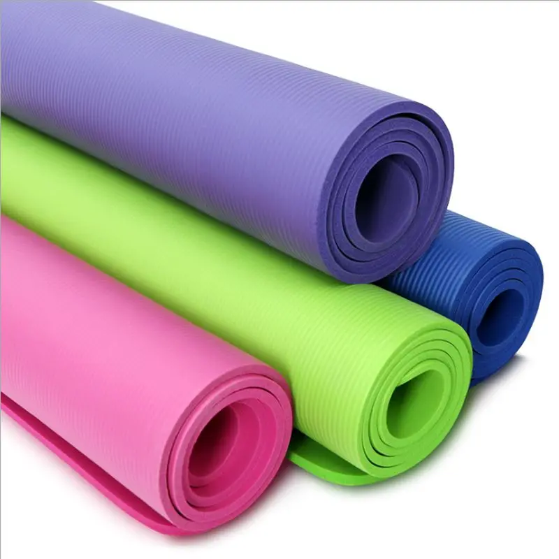 

10-15mm foldable nbr yoga mat wholesale for exercise, Customized color