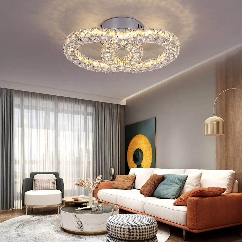 

Drop Shipping Free Delivery 30W Led Ceiling Light Circle Lamp Living Room Home Indoor Lustr