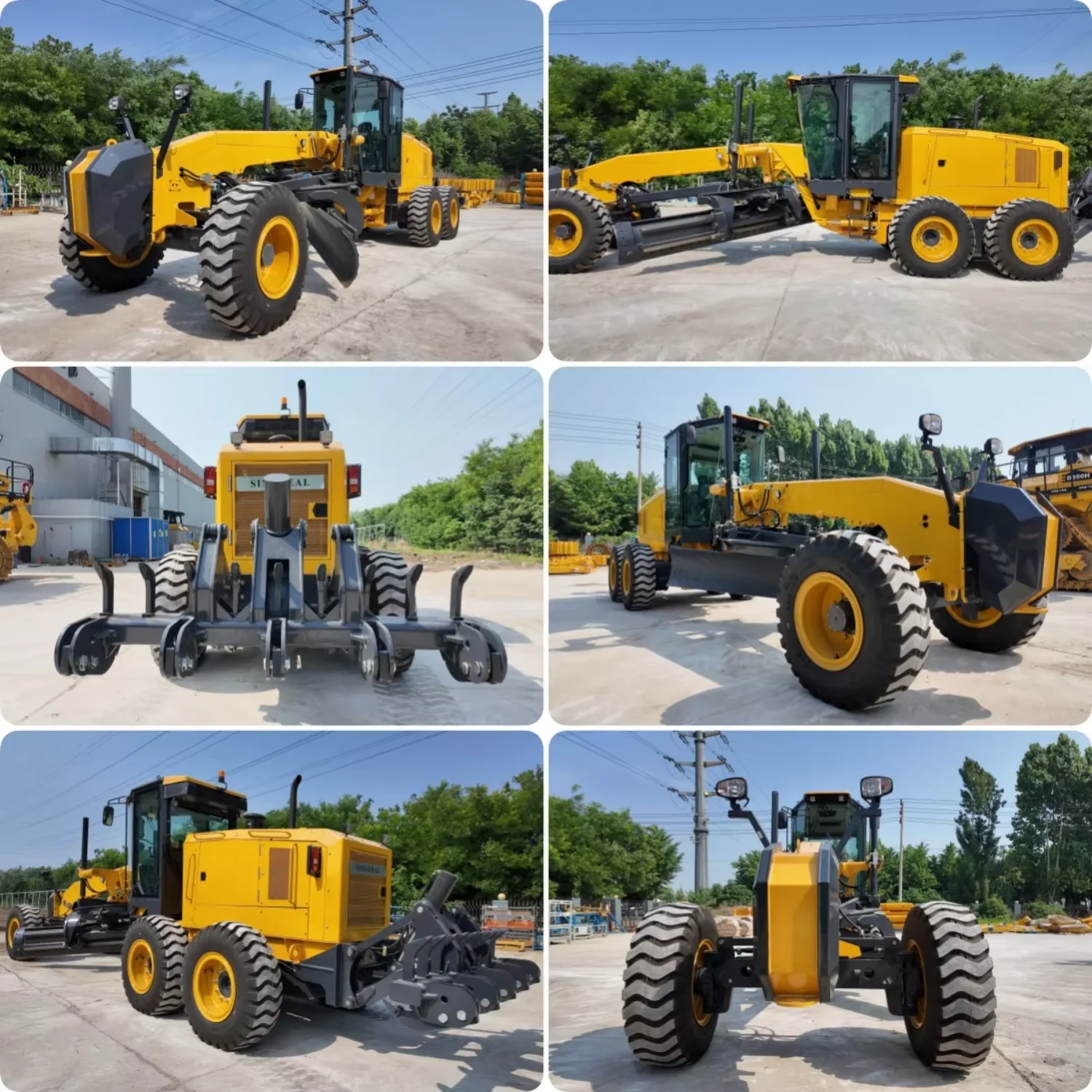 ST-21 Wheel Motor Grader Road Construction Ground Leveling Machinery with Customized Color