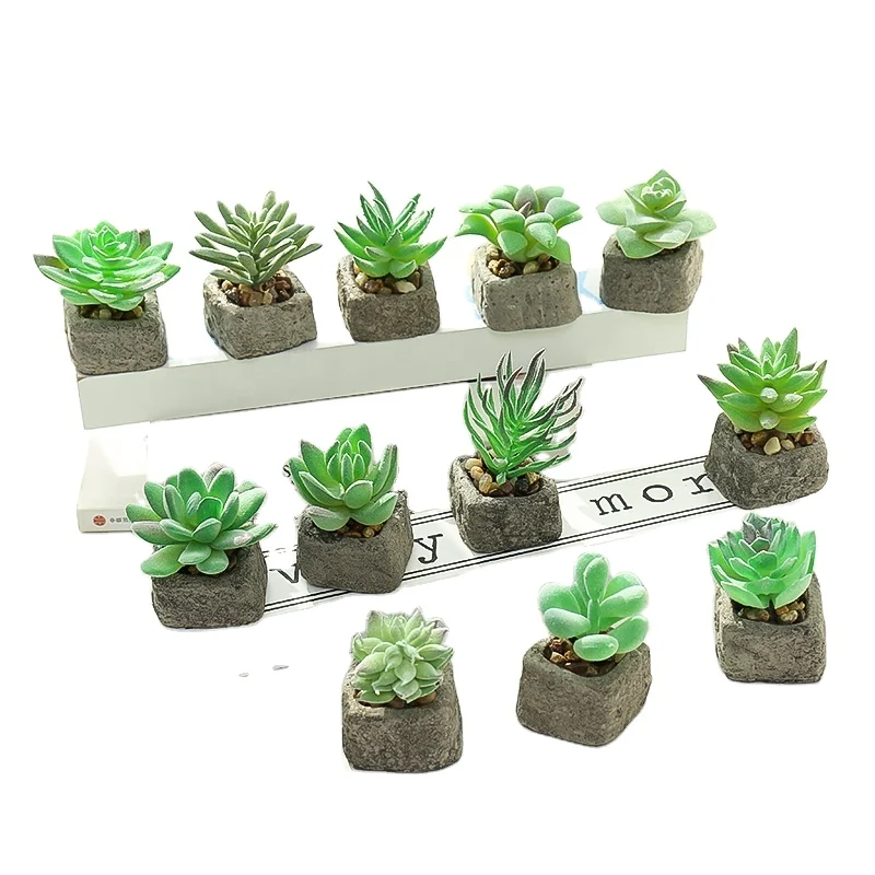 

wholesale plastic home furnishings simulation artificial green plants