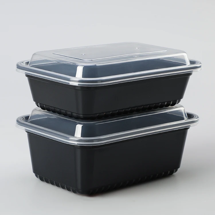 

meal prep 1 compartments lid food plastic container, White,transparent,white