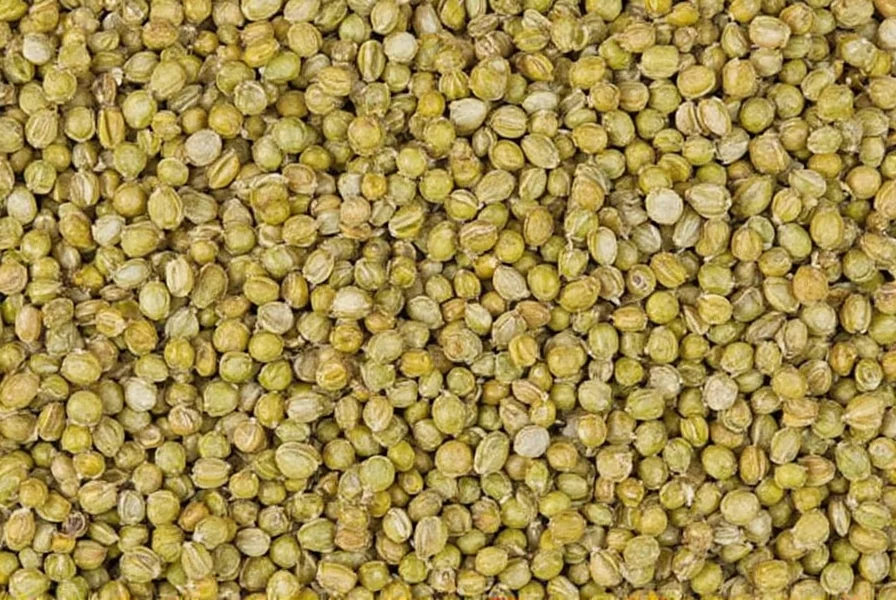 Coriander seeds in various store packaging options