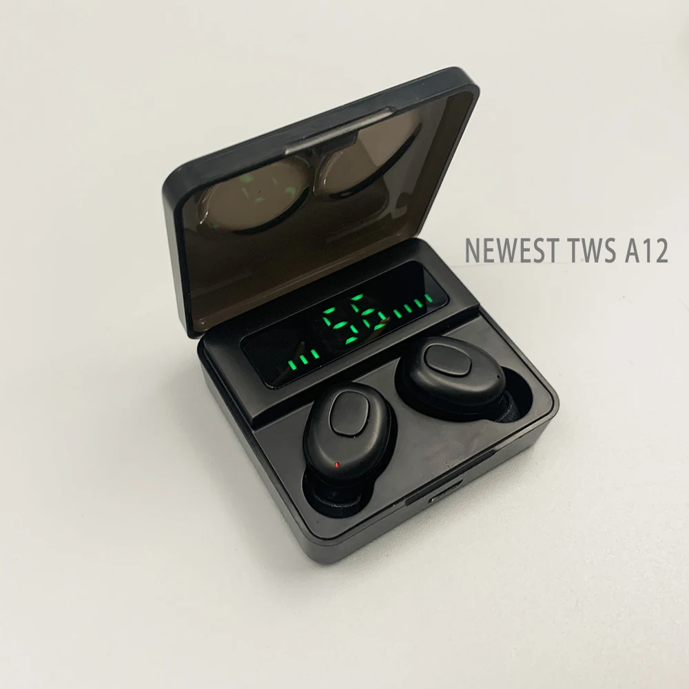 

DF TWS 5.0 LED Indicate HIFI Sound Real Stereo In Ear Earphones Headset Waterproof True Wireless Earbuds, White/black/pink