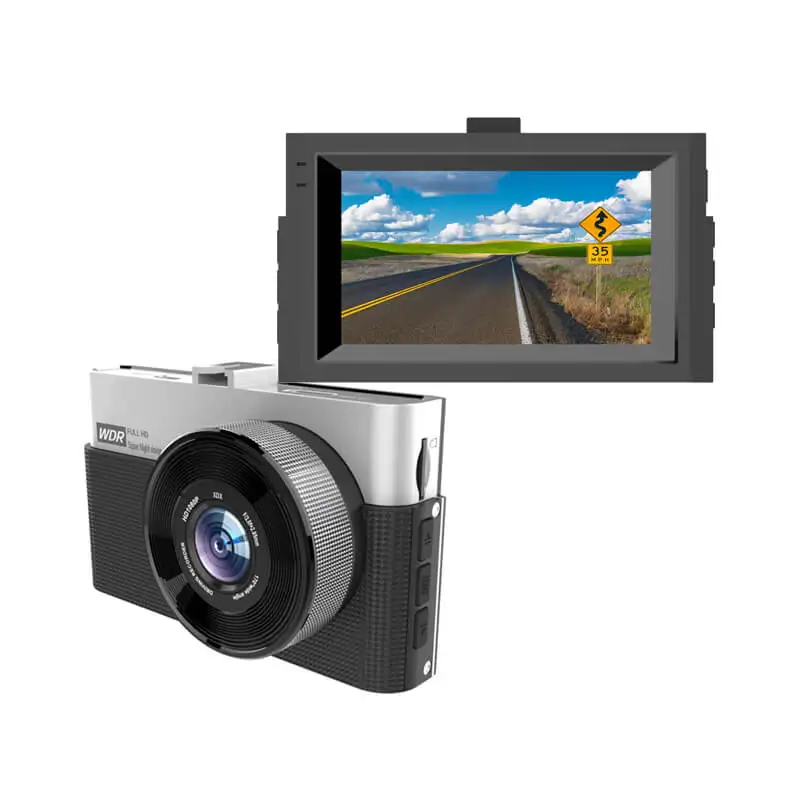 Wholesale 3 inch glass lens G-sonser 1080p rear camera support car dash camera