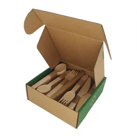 

150pcs eco-friendly disposable lunch snack dinner wooden fork spoon knife travel flatware/cutlery set