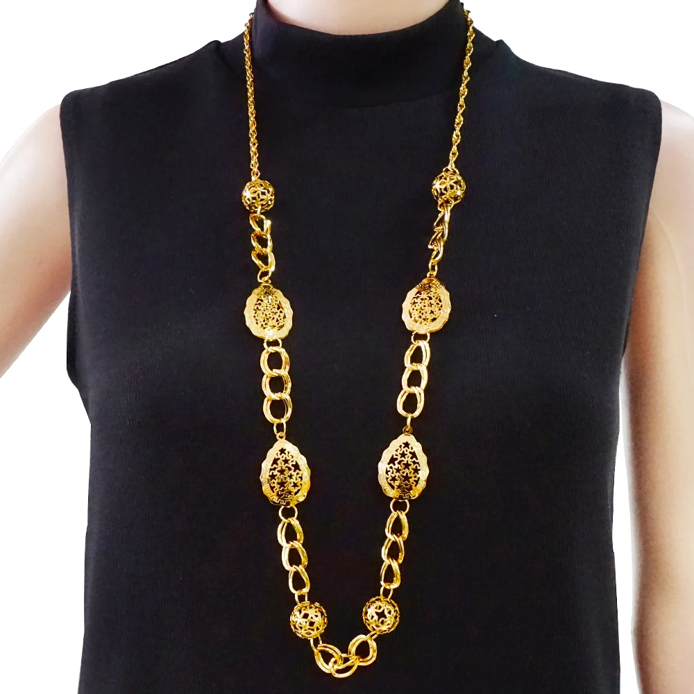 

2020 fashion women gold necklace long necklace for women chain link necklace N27