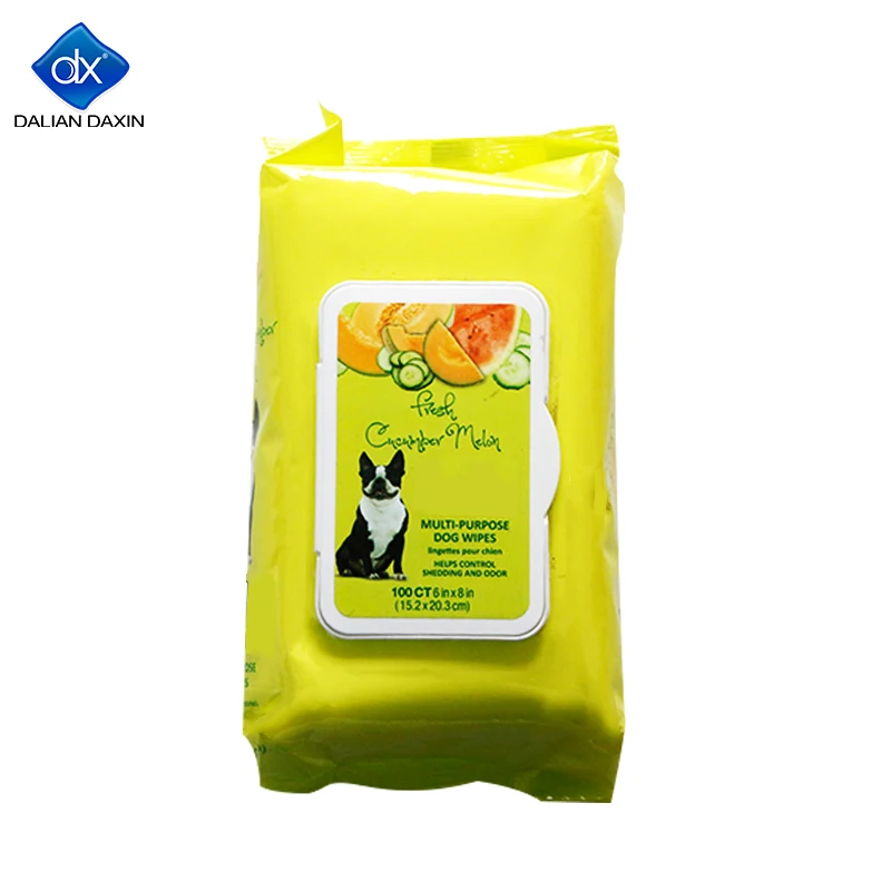 

Wholesale Disposable Bamboo ECO Friendly Organic Biodegradable Pet Wipes Dog Wet Wipes