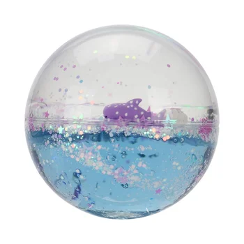 60mm/6cm Tpu Liquid Glitter Floater Bouncy Water Ball - Buy Bouncy Ball ...