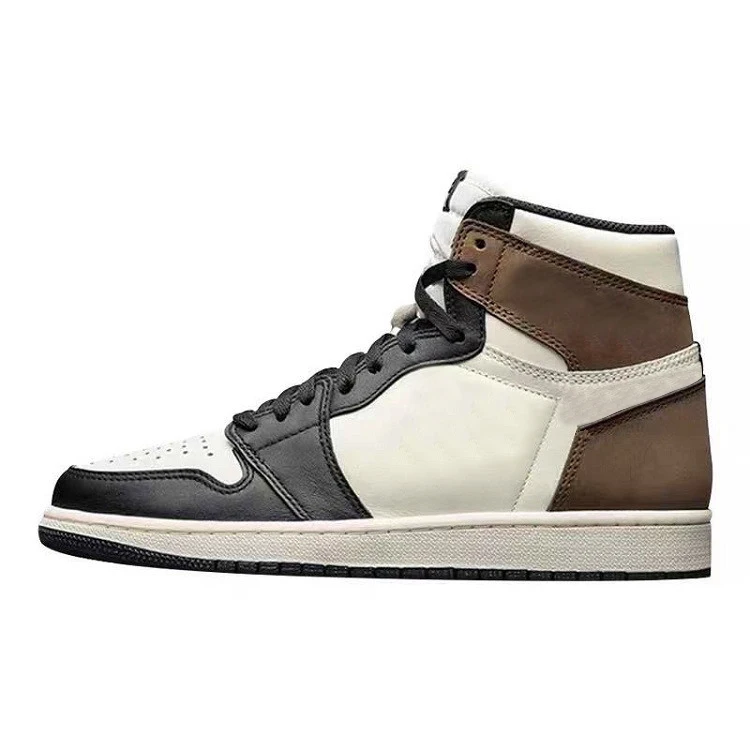 

Hot style Men Basketball Shoes J 1 Black Mocha Trainer fashion shoes casual sports Sneakers, Customer's request