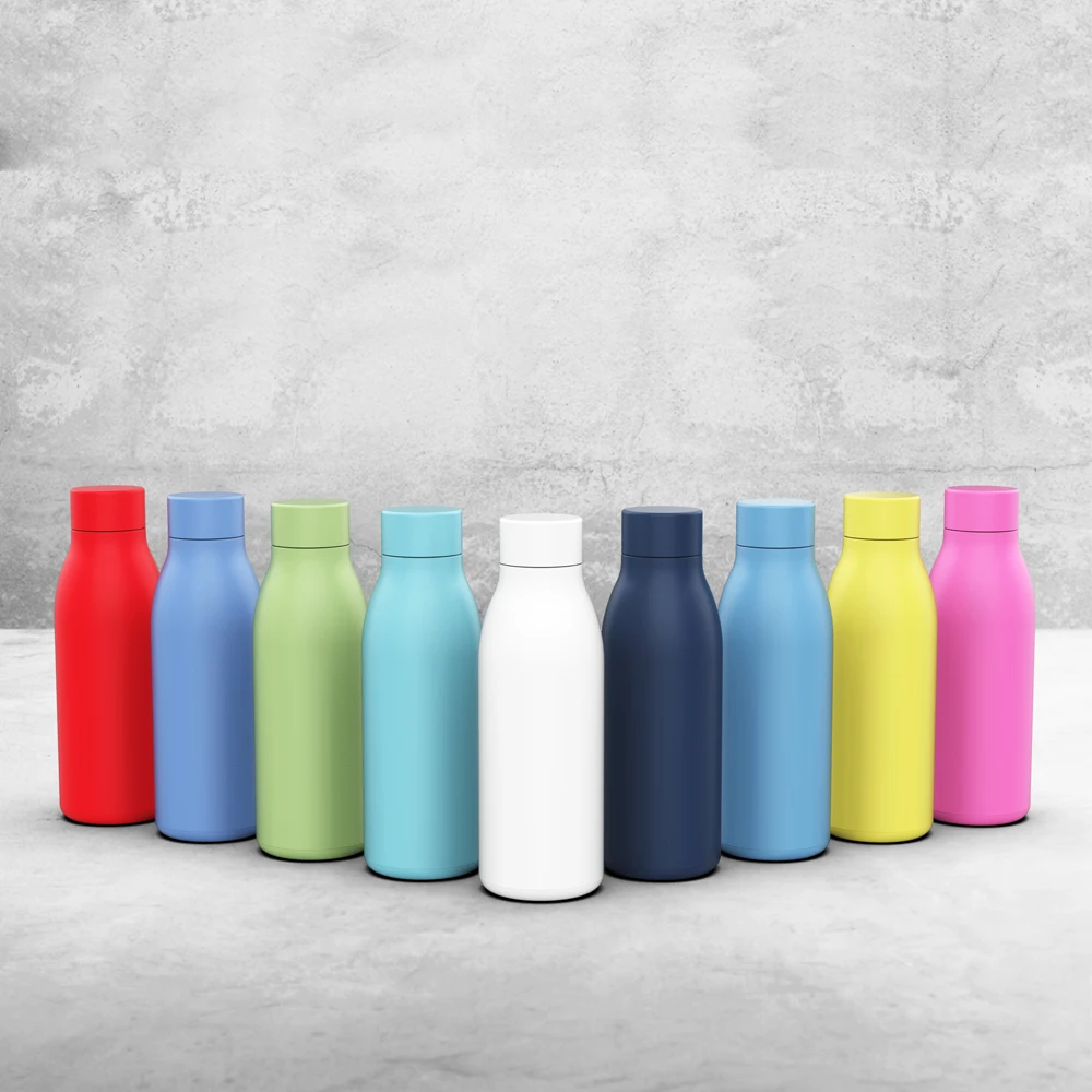 

Ready to ship 600ML double wall vacuum flask insulated stainless steel water bottle with custom logo, Customized color acceptable