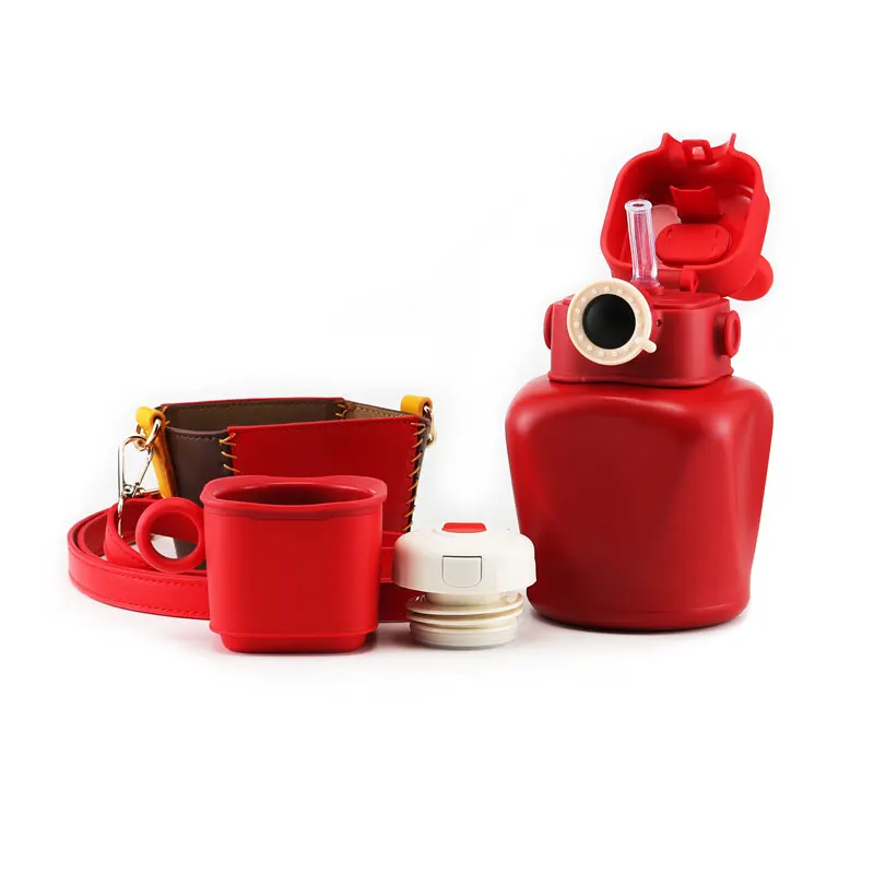 

Camera shape 450ml Custom Kids Cartoon Travel Children Vacuum Double Wall Insulated 304 Stainless Steel Water Bottle With Straw