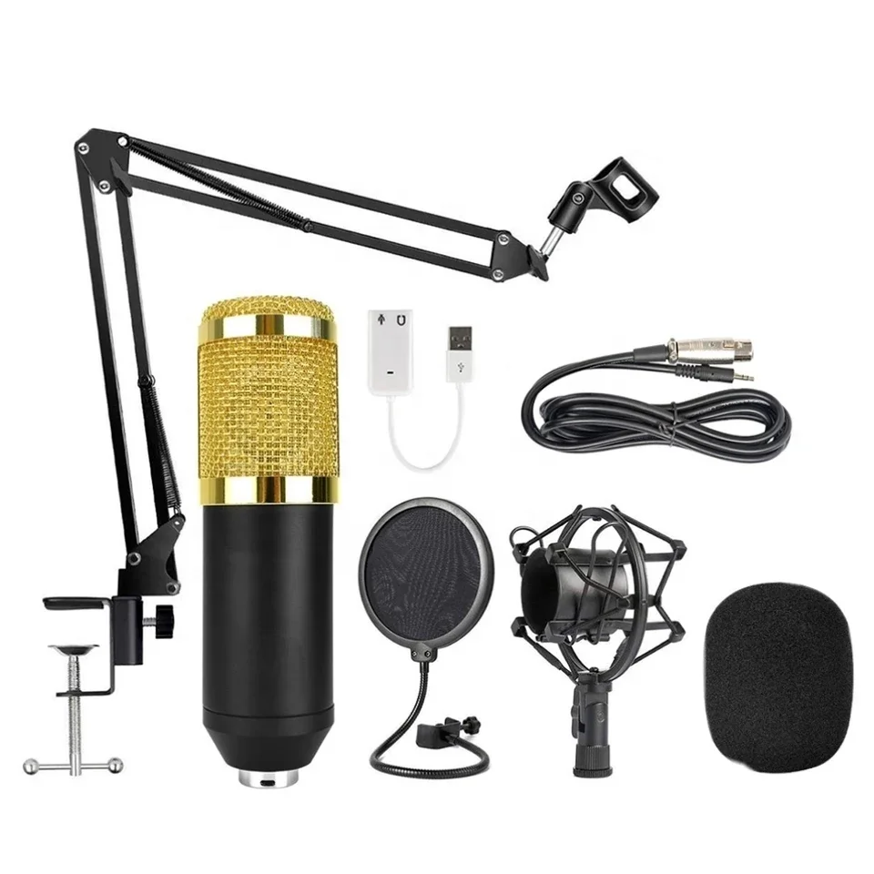 

BM800 condenser microphone studio speech game live broadcast set 35 cantilever equipment bracket recording sound professional