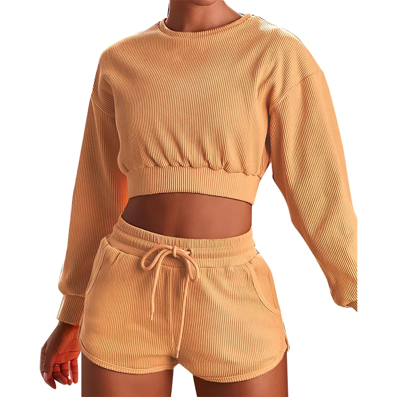 

Manufacture Women Matching Sets 2 Piece 100% Cotton Plain Color Women s Custom 2 Piece Set Two Piece Set Women Clothing, Picture