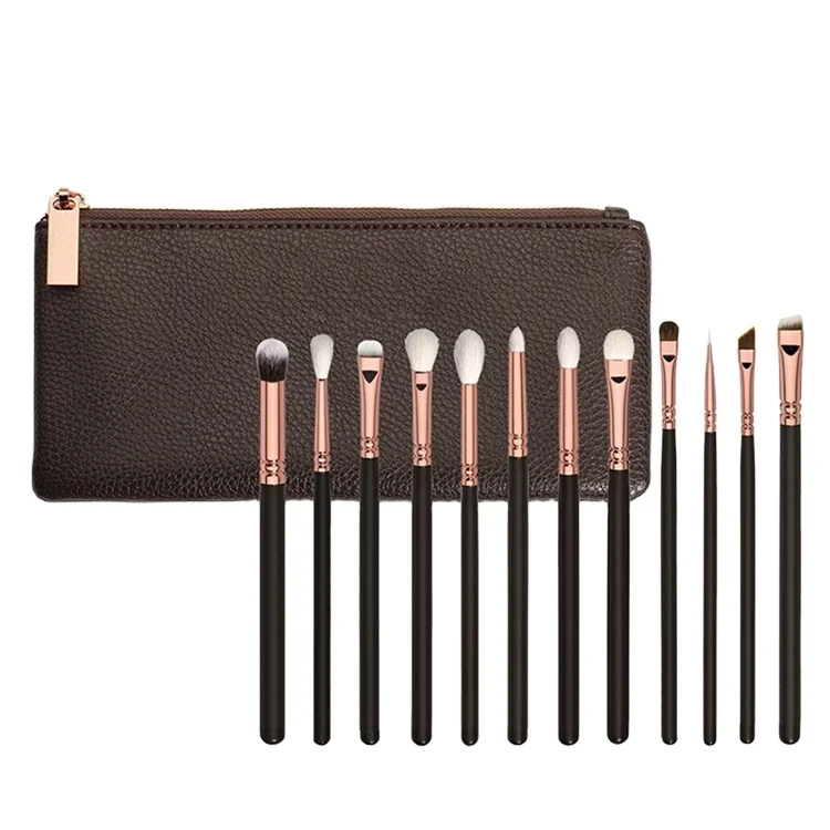 

Factory wholesale Professional Wood Handle Natural Hair 15pcs Makeup Brush Set with Luxury Cosmetic PU Bag, Customized