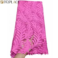 

Guipure lace fabric embroidery cord lace dress styles aso ebi beautiful water soluble