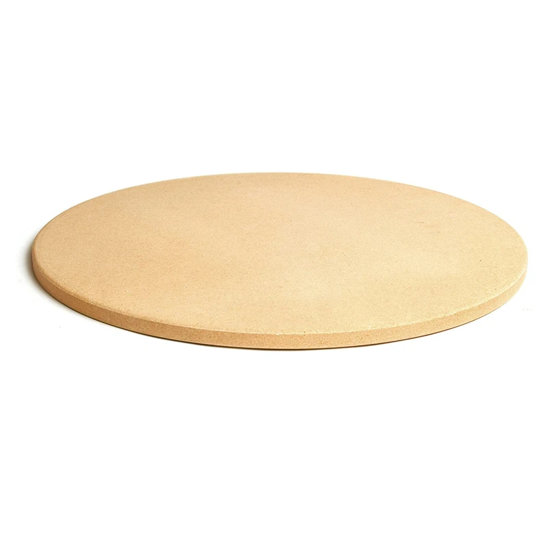 

In Stock Perfect Sized Pizza Or Loaf Of Bread 15inch Round Baking Pizza Stone For Oven or Grill, Yellow