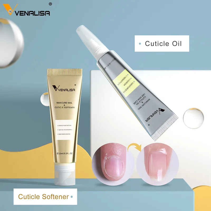 

Venalisa 15ml Manicure nail & cuticle oil protect nail softener the epidermis tools nourish nail and skin care, 2 series
