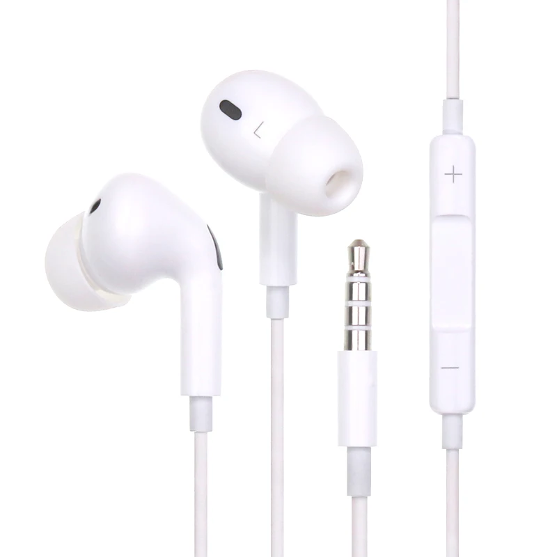 

New design for iPhone for apple high quality best bass handfree headset with mic 3 generations earphone housing wired earphones