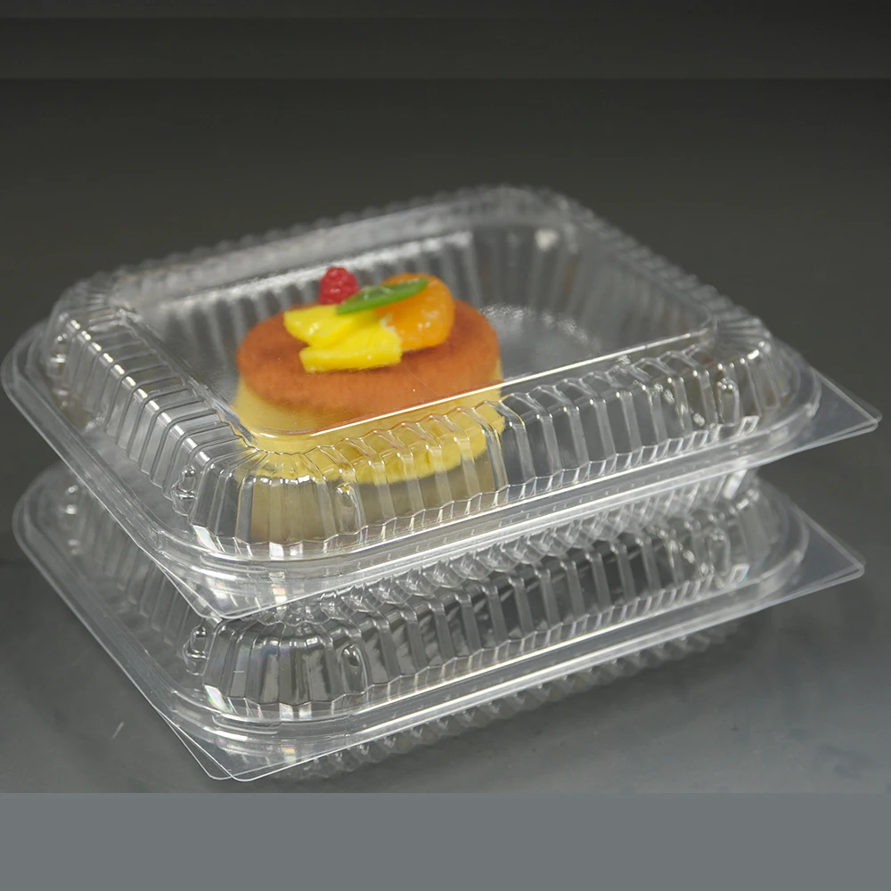 Custom Small Round Plastic Birthday Cake Box Food Packing Box Display