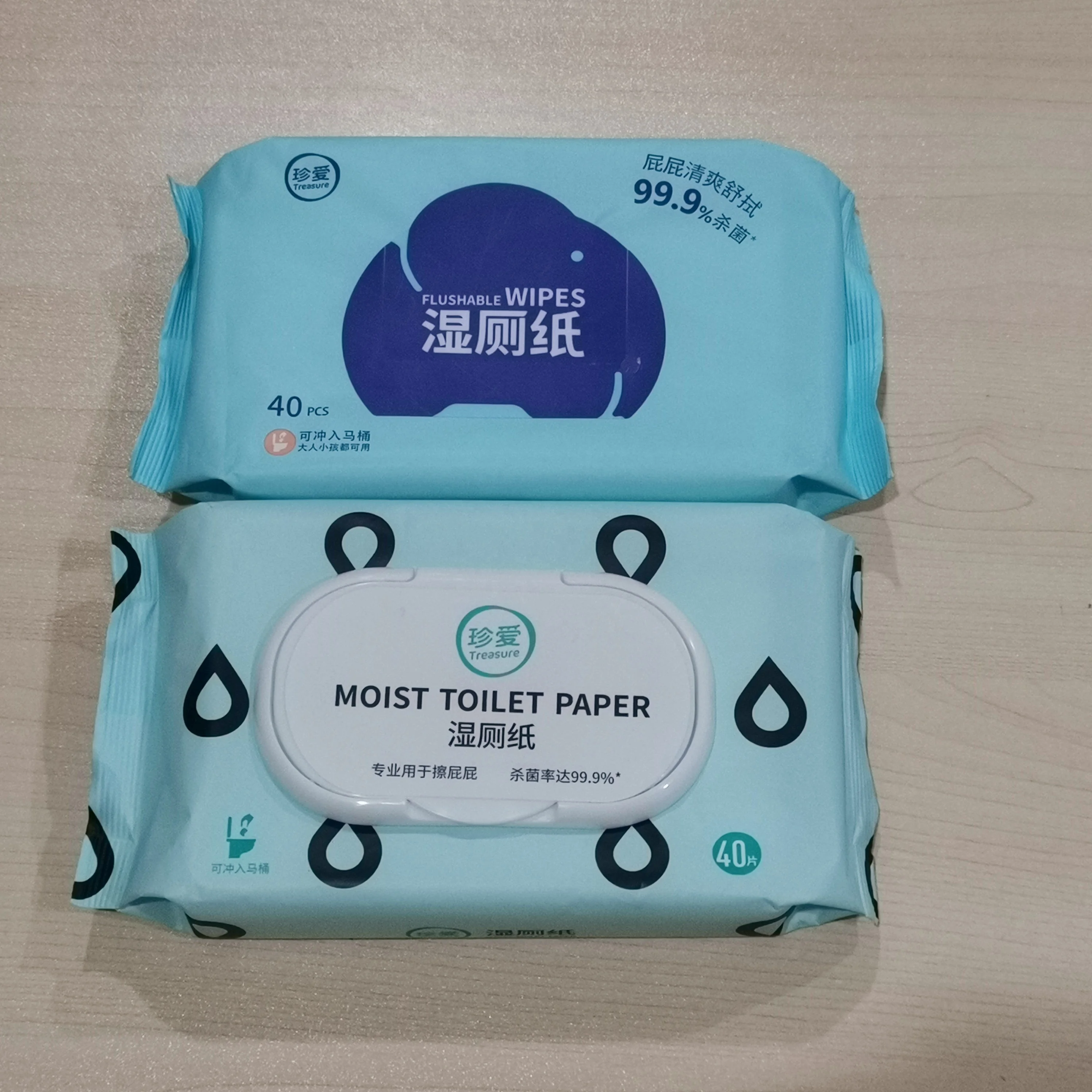 

Private Label Wet Wipes 100% Biodegradable Flushable Wipes