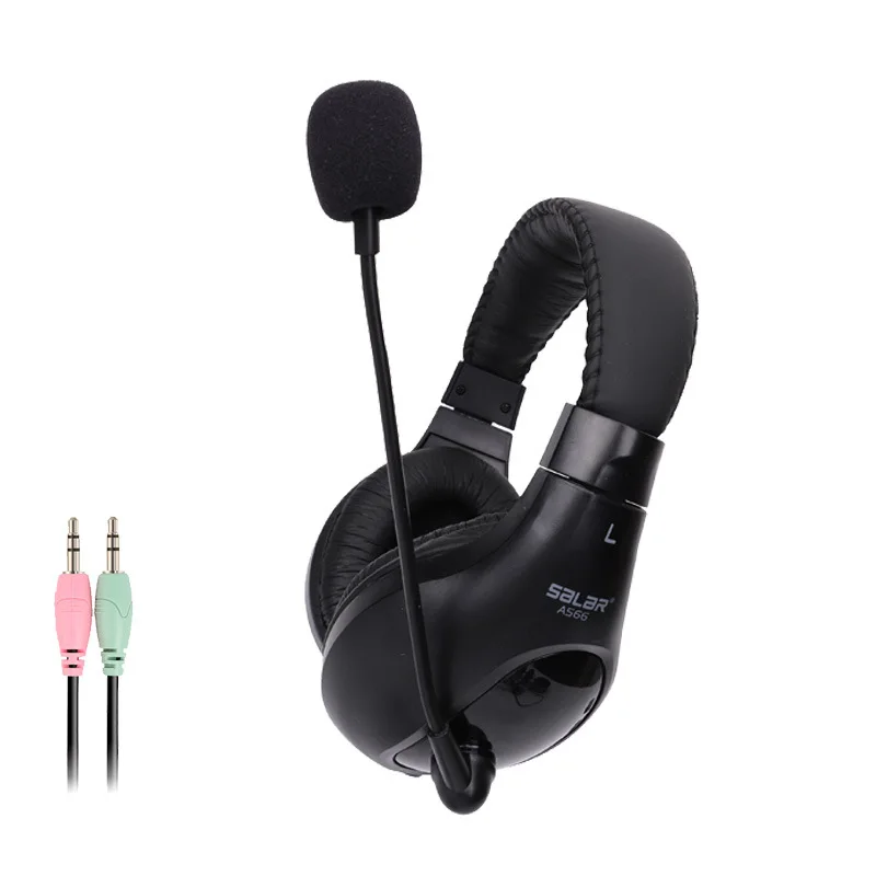 

A566 Online Class Learning Online Education TOEFL GRE Test Headset Headset Wired Computer Headset, A566 black